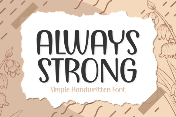 Always Strong Font for Elegant Craft Designs