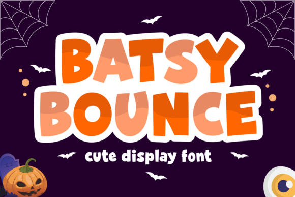 Batsy Bounce Font for Playful Halloween Crafts