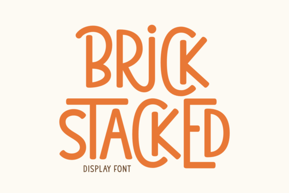 Brick Stacked: A Playful Display Font for Modern Editorial Design