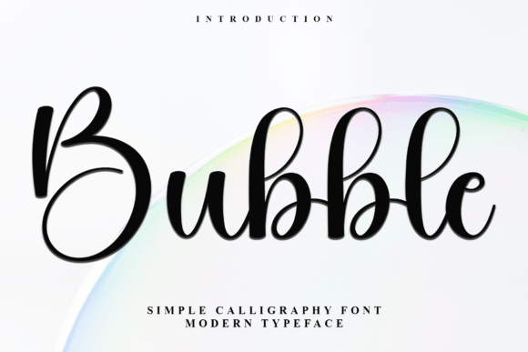 Bubble Font: A Soft Typeface for Editorial Design