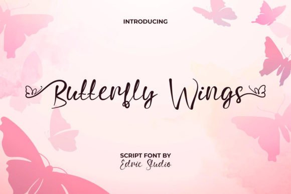 Butterfly Wings Font for Elegant Branding