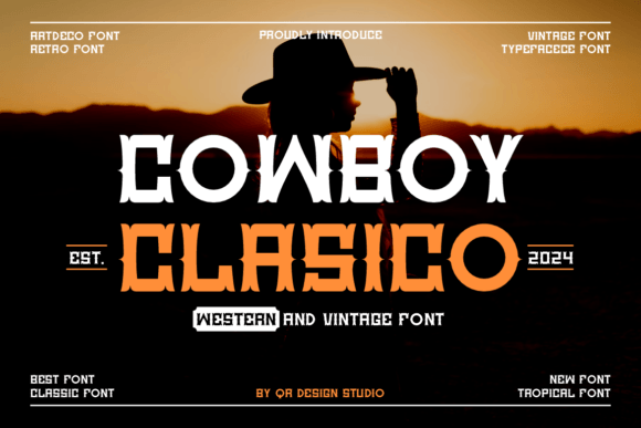 Cowboy Clasico: A Bold Slab Serif Font for Campaigns