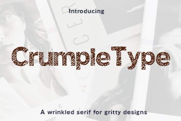 Crumple Type Font for Authentic Handmade Designs