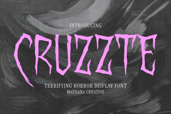Cruzzte Font: Spooky Display Typeface for Makers