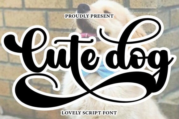 Cute Dog Font: Elegant Script for Crafters