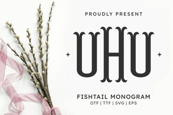 Fishtail Monogram Regular Font Typeface
