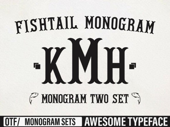 Fishtail Monogram Typeface for Bold Branding