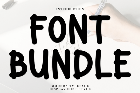 Font Bundle: Bold Rounded Typeface for Crafters