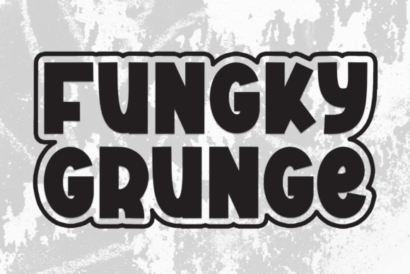 Fungky Grunge Font for Bold Craft Designs