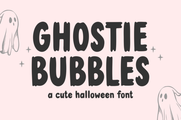 Ghostie Bubbles Font for Spooky Business Branding