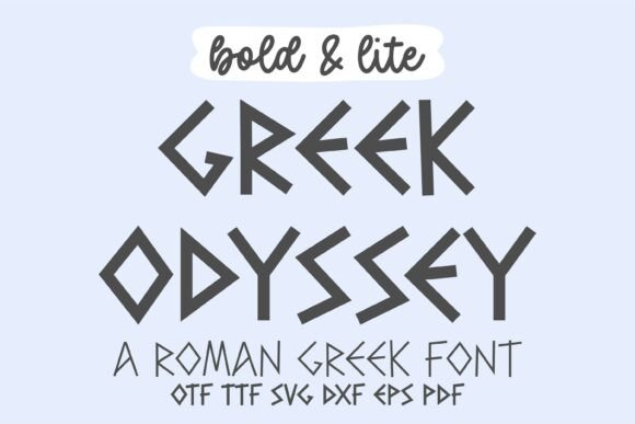 Greek Odyssey Font for Bold Display Designs