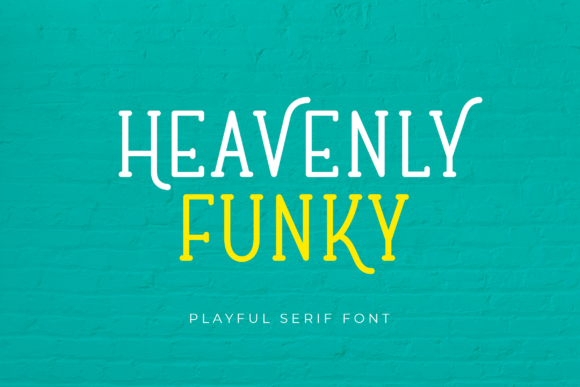 Heavenly Funky Serif Font for Makers
