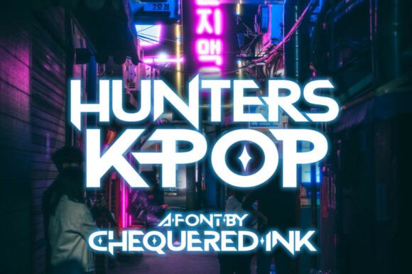 Hunters K-pop: A Bold Display Font for Modern Brands