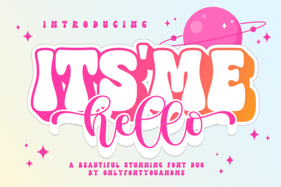 Itsmehello Regular: A Playful Display Font for Makers