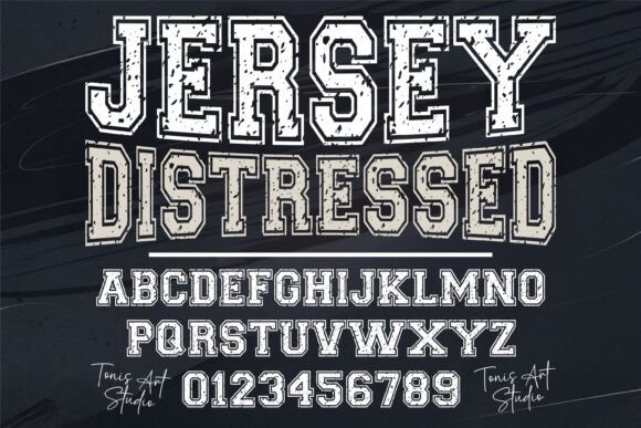 Jersey Distressed Font for Bold Editorial Design
