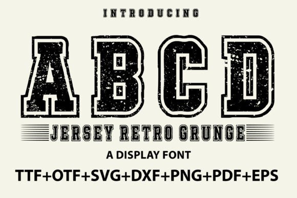 Jersey Retro Grunge Typeface Review