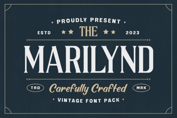 Marilynd: A Vintage Sans Serif Font for Makers