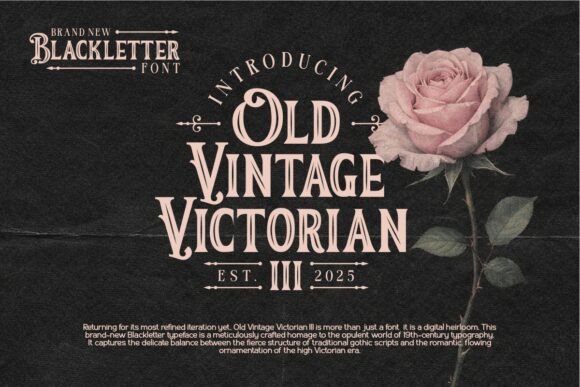 Old Vintage Victorian Iii Font for Digital Branding