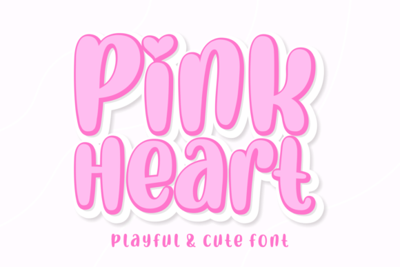 Pink Heart Font: A Whimsical Display Typeface Review