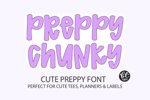 Preppy Chunky Font for Modern Web Design