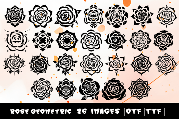 Rose Geometric Font for Modern Maker Branding