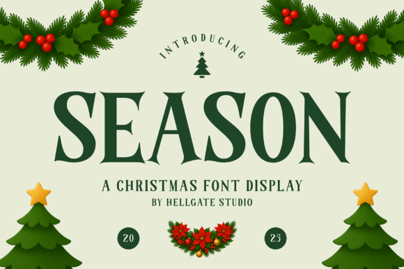 Season Font: A Serif Typeface for Holiday Branding