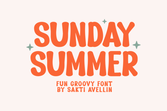 Sunday Summer: A Retro Display Font for Editorial Design