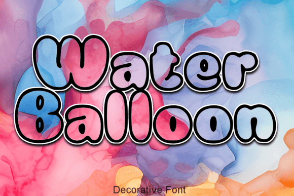 Water Balloon Font: Playful Display Typeface for Brands